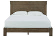 Shamryn Grayish Brown Queen Panel Bed - Lara Furniture