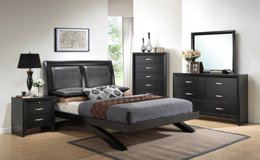 Galinda Black Arch Platform Bedroom Set - Lara Furniture