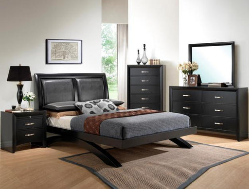 Galinda Black Arch Queen Platform Bed - Lara Furniture