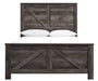 Wynnlow Gray Queen Crossbuck Panel Bed - Lara Furniture