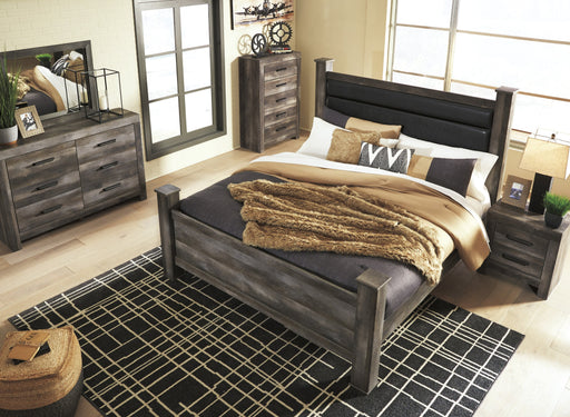 Wynnlow Gray Poster Bedroom Set - Lara Furniture