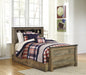 Trinell Brown Twin Panel Bookcase Bed - Lara Furniture