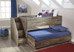 Trinell Brown Loft Caster Bed - Lara Furniture