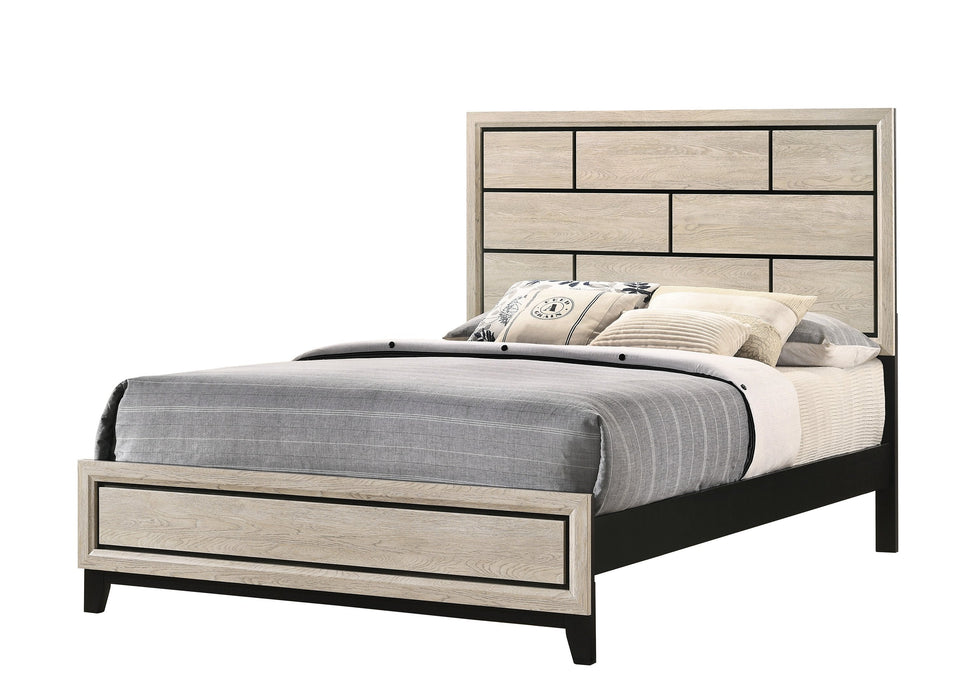 Akerson Driftwood Panel  Bedroom Set - Lara Furniture