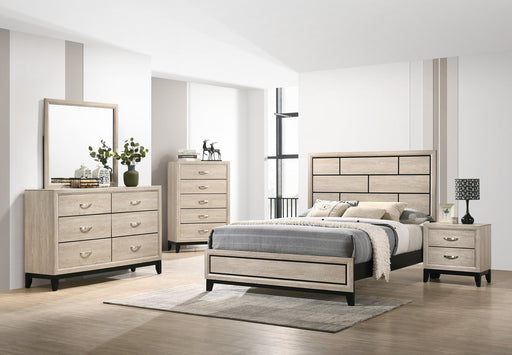 Akerson Driftwood Panel  Bedroom Set - Lara Furniture