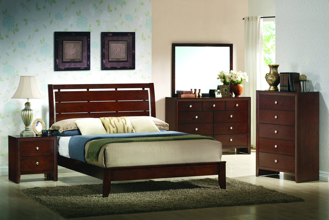 Evan Cherry Panel Bedroom Set - Lara Furniture
