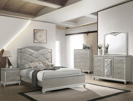 Valiant Champagne Panel Bedroom Set - Lara Furniture