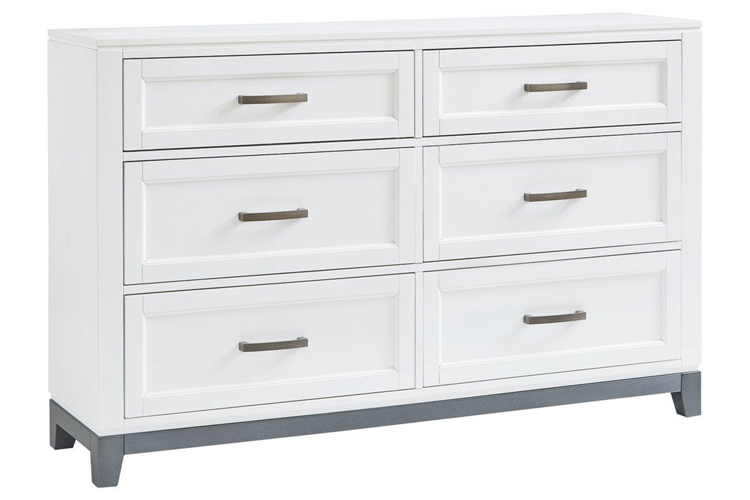 Brynburg White Dresser - Lara Furniture