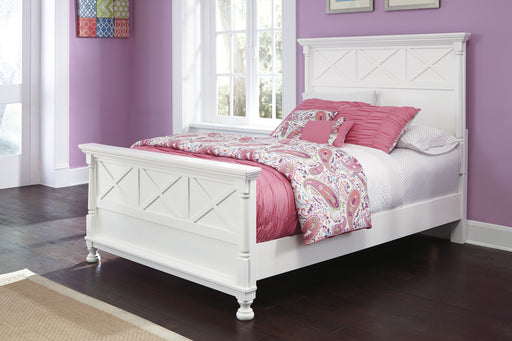 Kaslyn White Full Panel Bed - Lara Furniture