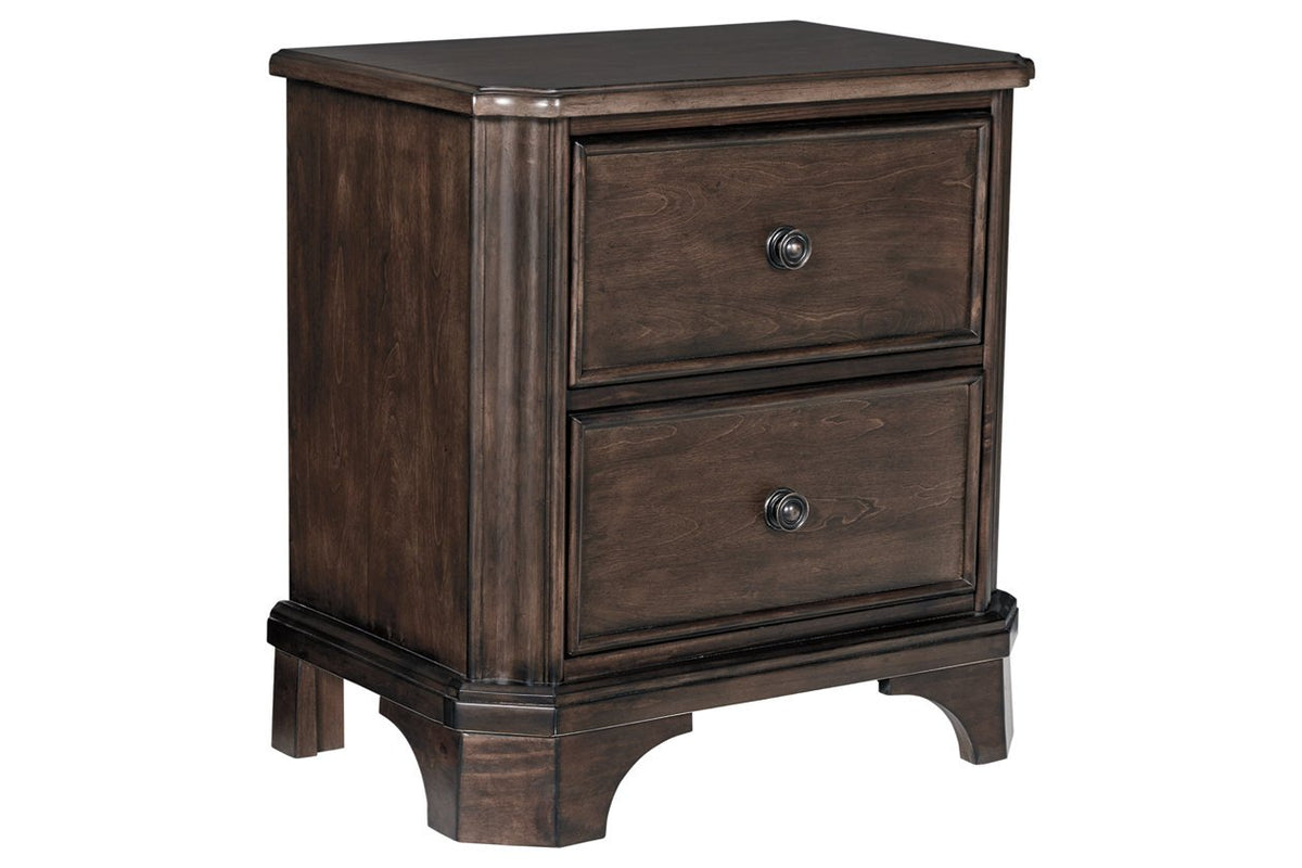 Adinton Brown Nightstand — Lara Furniture