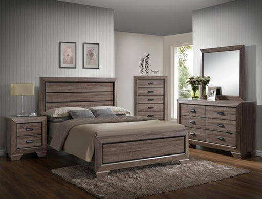Farrow Grayish Brown Twin Panel Bed - Lara Furniture