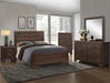 Farrow Chocolate King Panel Bed - Lara Furniture