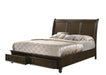 Lara Brown Storage Platform Bedroom Set - Lara Furniture