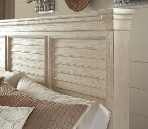 Bolanburg Antique White Louvered Panel Bedroom Set - Lara Furniture