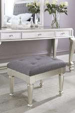 Coralayne Silver Stool - Lara Furniture