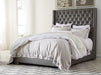 Coralayne Gray Upholstered Panel Bedroom Set - Lara Furniture