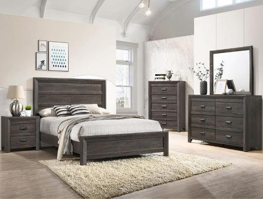 Adalaide Brown Queen Panel Bed - Lara Furniture
