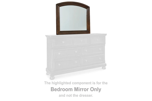 Porter Rustic Brown Bedroom Mirror