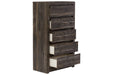 Vay Bay Charcoal Chest of Drawers - Lara Furniture