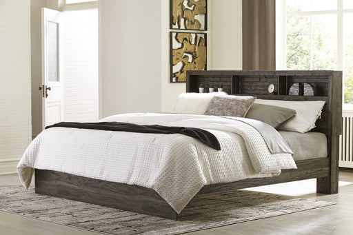 Vay Bay Charcoal King Panel Bed - Lara Furniture