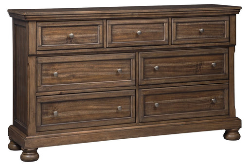 Flynnter Medium Brown Dresser - Lara Furniture