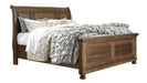 Flynnter Medium Brown Sleigh Platform Bedroom Set - Lara Furniture