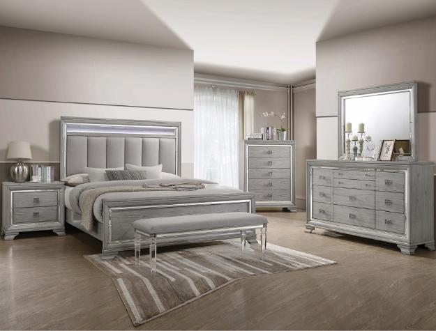 Vail Gray Chest - Lara FurnitureChest