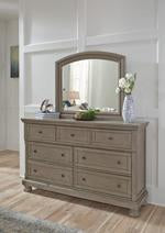 Lettner Light Gray Bedroom Mirror - Lara Furniture
