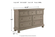 Lettner Light Gray Dresser - Lara FurnitureDresser