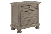 Lettner Light Gray Nightstand - Lara FurnitureNightstand