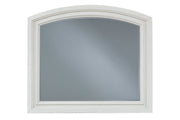 Robbinsdale Antique White Bedroom Mirror - Lara FurnitureMirror