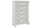 Robbinsdale Antique White Chest of Drawers - Lara FurnitureChest