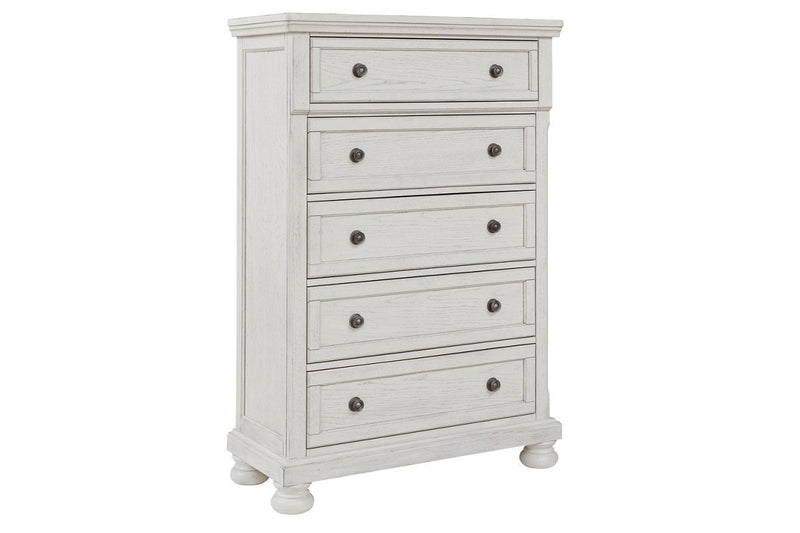Robbinsdale Antique White Chest of Drawers - Lara FurnitureChest
