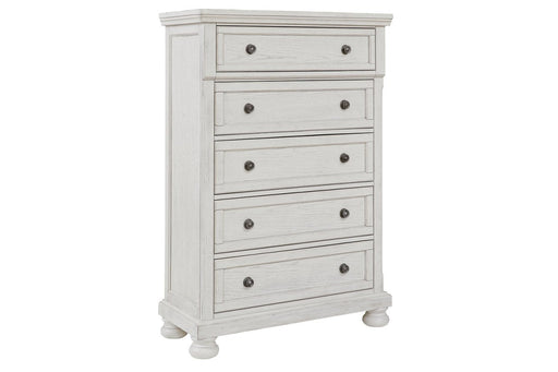Robbinsdale Antique White Chest of Drawers - Lara Furniture