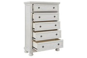 Robbinsdale Antique White Chest of Drawers - Lara FurnitureChest
