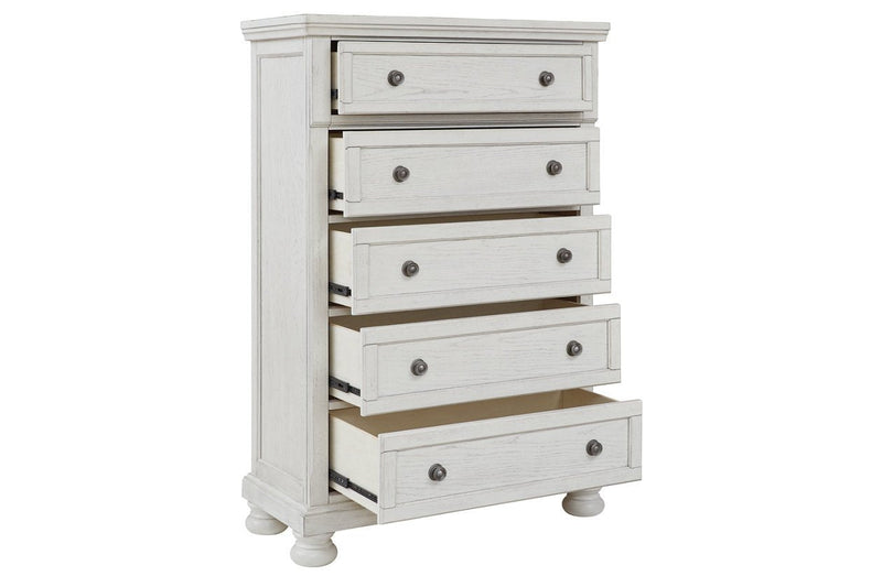 Robbinsdale Antique White Chest of Drawers - Lara FurnitureChest