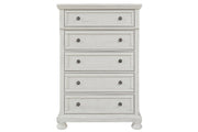 Robbinsdale Antique White Chest of Drawers - Lara FurnitureChest