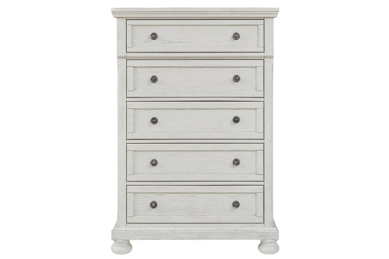 Robbinsdale Antique White Chest of Drawers - Lara FurnitureChest