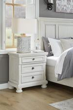 Robbinsdale Antique White Nightstand - Lara Furniture
