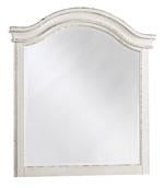 Realyn Chipped White Bedroom Mirror - Lara Furniture