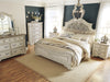 Realyn Chipped White Panel Bedroom Set - Lara Furniture