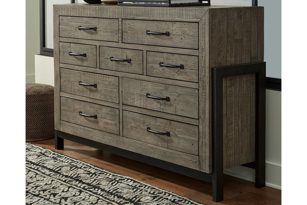 Brennagan Gray Dresser - Lara Furniture