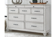 Kanwyn Whitewash Dresser - Lara FurnitureDresser