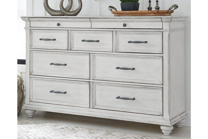 Kanwyn Whitewash Dresser - Lara FurnitureDresser