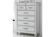 Kanwyn Whitewash Chest of Drawers - Lara FurnitureChest