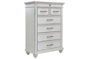 Kanwyn Whitewash Chest of Drawers - Lara FurnitureChest