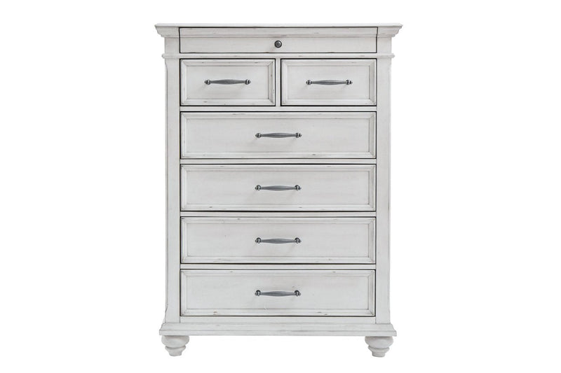 Kanwyn Whitewash Chest of Drawers - Lara FurnitureChest