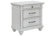 Kanwyn Whitewash Nightstand - Lara FurnitureNightstand