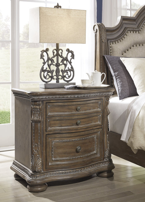Charmond Brown Sleigh Bedroom Set - Lara Furniture