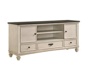Saywer Antique 68" White/Brown TV Stand - Lara FurnitureTV Stand